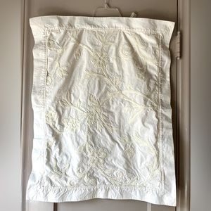 Sarita Handa Embroidered Soft Surroundings Ivory Sham